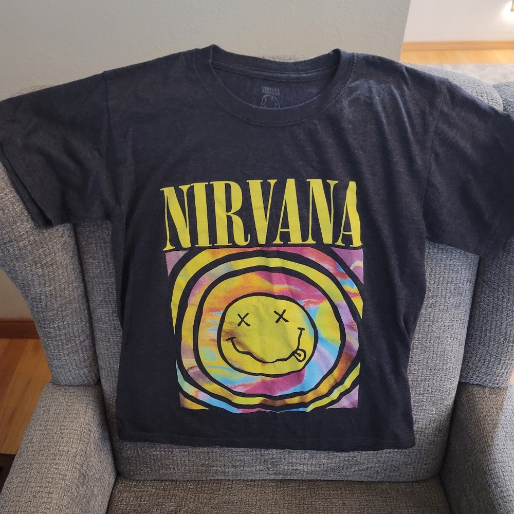 Nirvana Gray Tee Size Extra Small - image 1